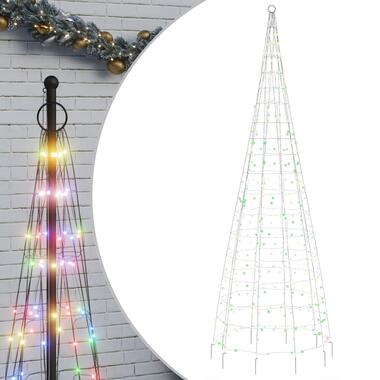 vidaXL Arbre de Noël lumineux sur mât de drapeau 550 LED coloré 300 cm product