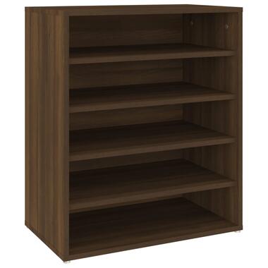 vidaXL Schoenenkast 60x35x70 cm bewerkt hout bruin eikenkleur product