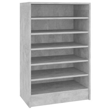 vidaXL Schoenenkast 60x35x92 cm bewerkt hout betongrijs product