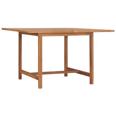 vidaXL Table à dîner de jardin 110x110x75 cm Bois massif de teck product