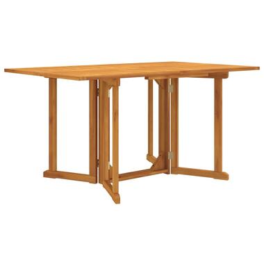 vidaXL Table de jardin papillon pliante 150x90x75 cm bois massif teck product