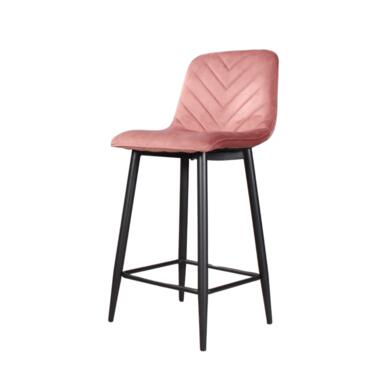 Tabouret de bar Gaby en velours 65 cm 2.0 - rose product