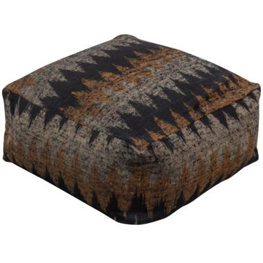 Pouf - Coton - Noir/Naturel - 25x60x60 - Basiclabel - Kras product