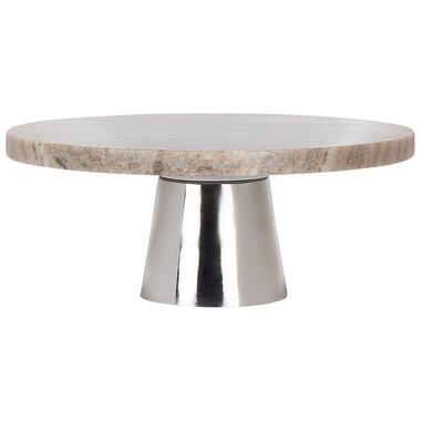 MOSCHATO - Gebaksstandaard - Beige/Zilver - Marmer product