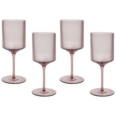 AMETHYST - Wijnglas set van 4 - Roze - Glas product