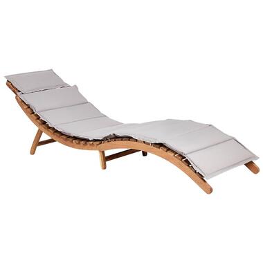 LUINO - Ligstoel - Grijs - Hout product