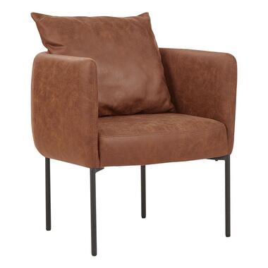 MALMOS - Fauteuil - Bruin - Kunstleer product