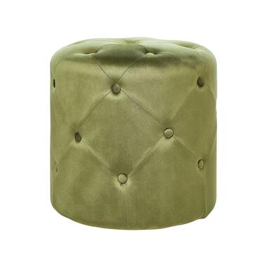 Pouf COROLLA Vert olive Velours 40 cm 40 cm product