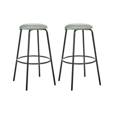 Tabouret de bar Set de 2 Velours Vert menthe MORTON product