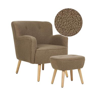 Fauteuil TUMBA Bouclé Marron product