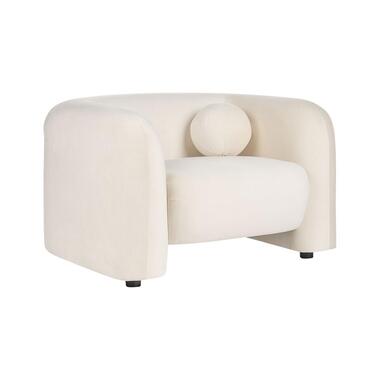 LEIREN - Fauteuil - Wit - Fluweel product