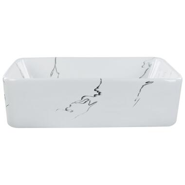 Lavabo en céramique effet marbre 49 x 38 cm blanc HOPI product