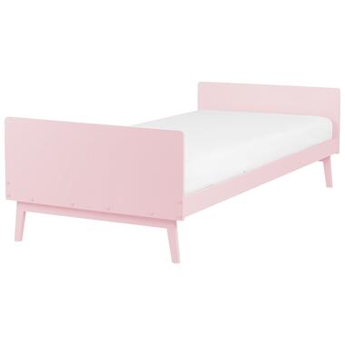 Lit simple 90 x 200 cm rose pastel BONNAC product