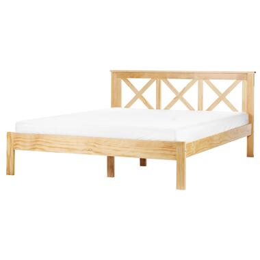 Lit double 160 x 200 cm en bois clair TANNAY product