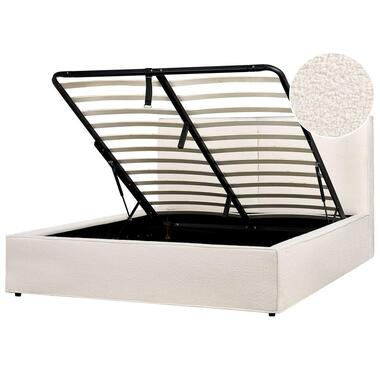 Lit avec sommier MOISSAC 160 x 200 cm Bouclé Blanc cassé product