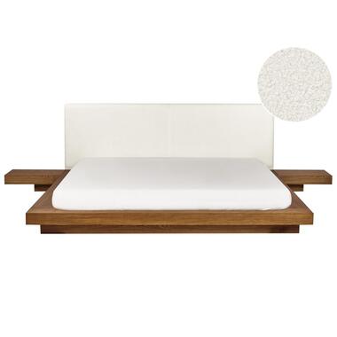 ZEN - Tweepersoonsbed - Lichthout - 180 x 200 cm - Bouclé product