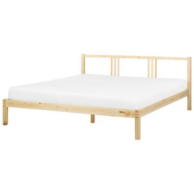 Lit double en bois clair 180 x 200 cm VANNES product