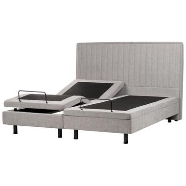 DUKE II - Tweepersoonsbed - Grijs - 180 x 200 cm - Polyester product