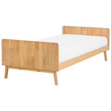 BONNAC - Eenpersoonsbed - Lichthout - 90 x 200 cm - Dennenhout product