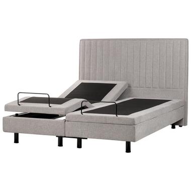 DUKE II - Tweepersoonsbed - Grijs - 160 x 200 cm - Polyester product
