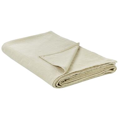 MARAKA - Bedsprei - Beige - 200 x 220 cm - Katoen product