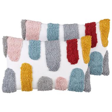 Lot de 2 coussins STORKSBIL Coton 30 x 50 cm Abstrait Touffeté Multicolore product