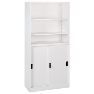 Armoire de rangement à 2 portes avec étagères blanc MUSCOVITE product