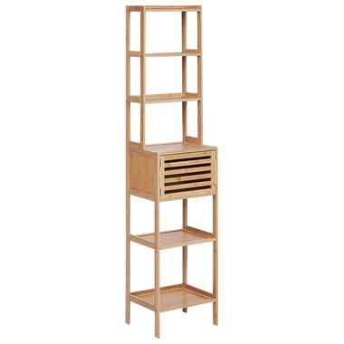 Etagère de salle de bain en bois de bambou clair LEHI product