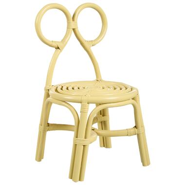 Chaise pour enfant en rotin jaune MIRTIA product