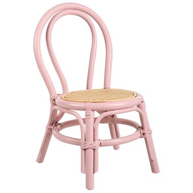 Chaise pour enfant en rotin rose KALIVIA product