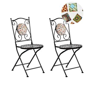 Lot de 2 chaises de jardin CASARIO Métal Noir product
