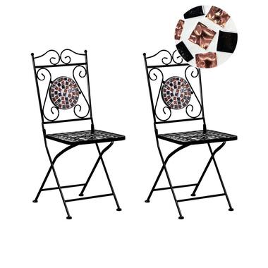 Lot de 2 chaises de jardin CARPINO Métal Noir product