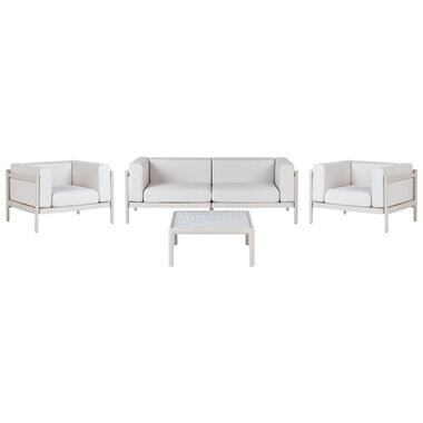FERRETTI - Loungeset voor 4 - Lichtbeige - Synthetisch product