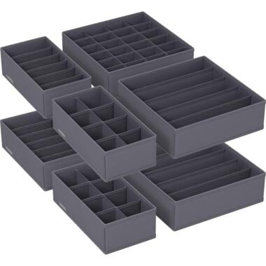 Parya Home Boîtes de rangement Organisateur de tiroirs set de 8 gris product