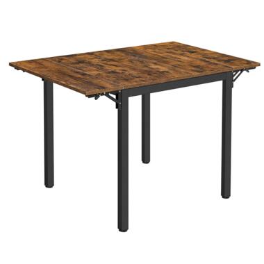 Parya Home Table de salle à manger pliante Vintage Brown/Black product