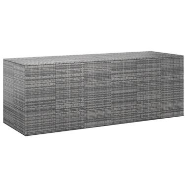 vidaXL - boîte à coussins - Gris - Rotin synthétique - 291 x 100.5 x 104 cm product