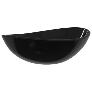 vidaXL Lavabo Verre trempé 54,5x35x15,5 cm Noir product