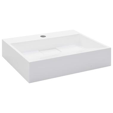 vidaXL Lavabo 50x38x13 cm Fonte minérale/marbre Blanc product