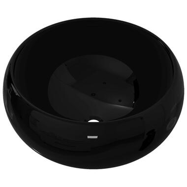 vidaXL Lavabo rond Céramique Noir 40 x 15 cm product