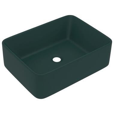 vidaXL Lavabo de luxe Vert foncé mat 41x30x12 cm Céramique product