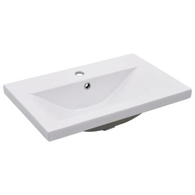 vidaXL Lavabo encastré 61 x 39,5 x 18,5 cm Céramique Blanc product