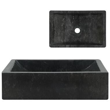 vidaXL Lavabo 45x30x12 cm marbre noir brillant product