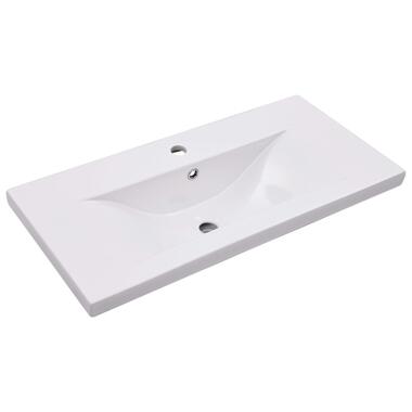 vidaXL Lavabo encastré 81 x 39,5 x 18,5 cm Céramique Blanc product