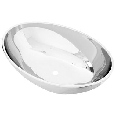 vidaXL Lavabo 40 x 33 x 13,5 cm Céramique Argenté product