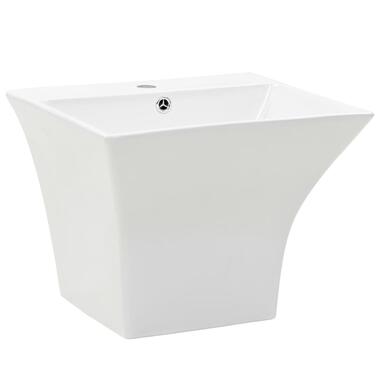 vidaXL Lavabo mural Céramique Blanc 500 x 450 x 410 mm product