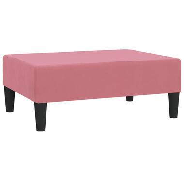 vidaXL Voetenbank 78x56x32 cm fluweel roze product