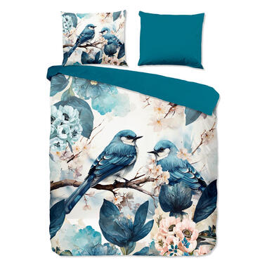 Pure Housse de couette "oiseaux bleus" - Bleu - (200x200/220 cm) - Microfibre product