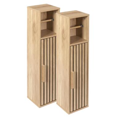 "Nordix Armoire de toilette salle de bain de papier hygiénique Bois" product