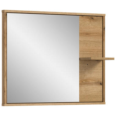 Hioshop Zeno miroir de salle de bain 1 étagère chêne décor product