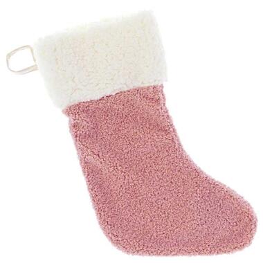 Unique Living - Chaussette de Noël Hanna Vieux Rose - 45x25cm product